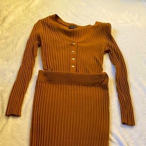 Almost famous junior skirt and crop top set. This set is from forever 21.